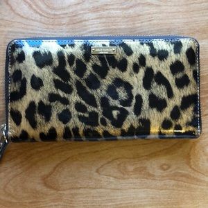 Kate Spade Leopard Zip Wallet